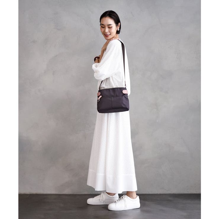 [撥水/500g以下の軽量]アクセントレザーコンパクトショルダーバッグ | MK MICHEL KLEIN BAG | 詳細画像23 