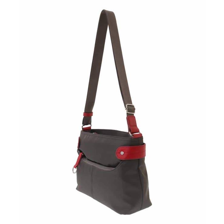 [撥水/500g以下の軽量]アクセントレザーコンパクトショルダーバッグ | MK MICHEL KLEIN BAG | 詳細画像3 