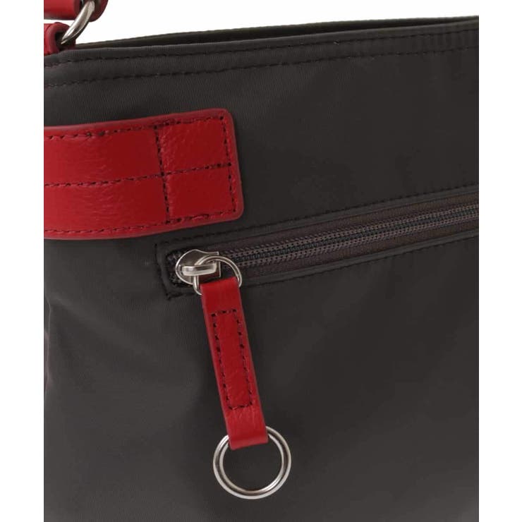 [撥水/500g以下の軽量]アクセントレザーコンパクトショルダーバッグ | MK MICHEL KLEIN BAG | 詳細画像7 
