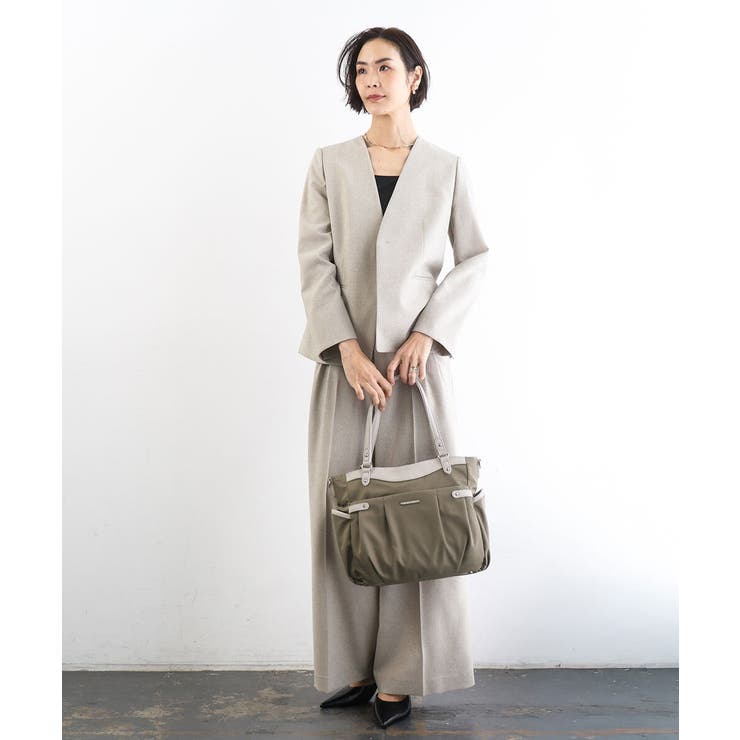 [撥水/2WAY/A4収納可]サイドポケットパイピングバッグ | MK MICHEL KLEIN BAG | 詳細画像18 