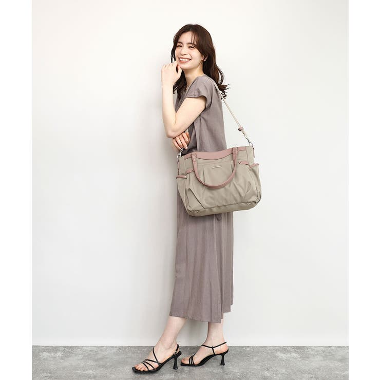 [撥水/2WAY/A4収納可]サイドポケットパイピングバッグ | MK MICHEL KLEIN BAG | 詳細画像20 
