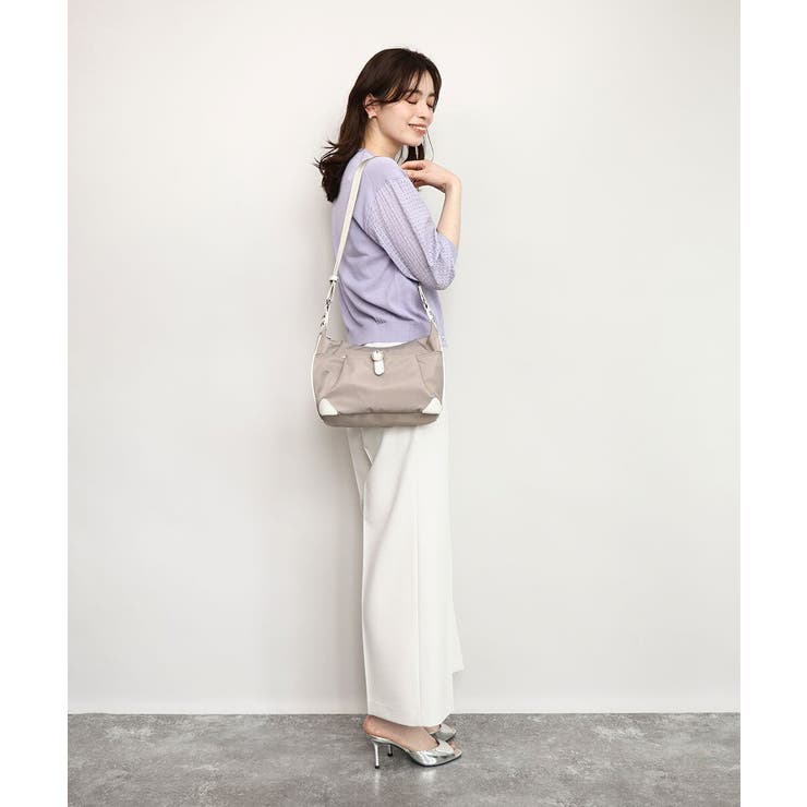[撥水/軽量]レザーポイントナイロンショルダーバッグ | MK MICHEL KLEIN BAG | 詳細画像26 