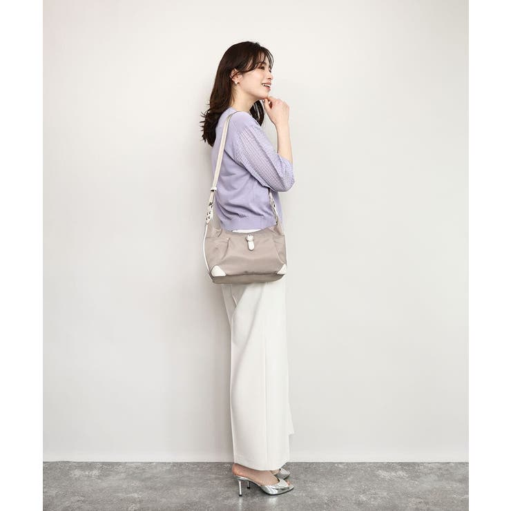 [撥水/軽量]レザーポイントナイロンショルダーバッグ | MK MICHEL KLEIN BAG | 詳細画像27 