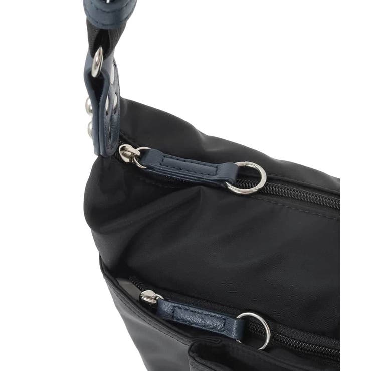 [撥水/軽量]レザーポイントナイロンショルダーバッグ | MK MICHEL KLEIN BAG | 詳細画像5 