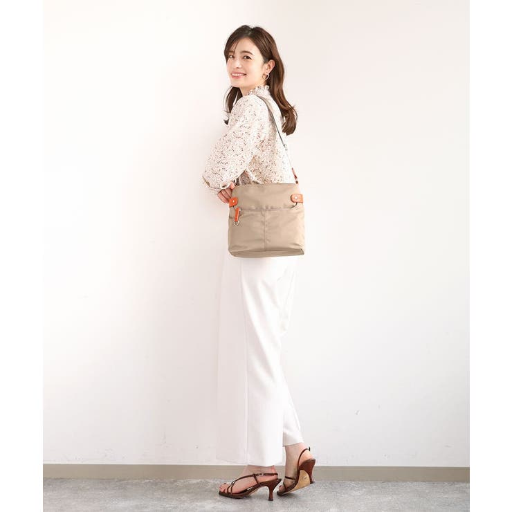 [撥水/軽量]アクセントレザースクエアショルダーバッグ | MK MICHEL KLEIN BAG | 詳細画像21 