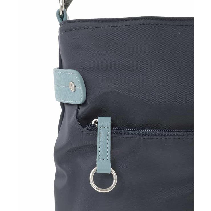 [撥水/軽量]アクセントレザースクエアショルダーバッグ | MK MICHEL KLEIN BAG | 詳細画像6 