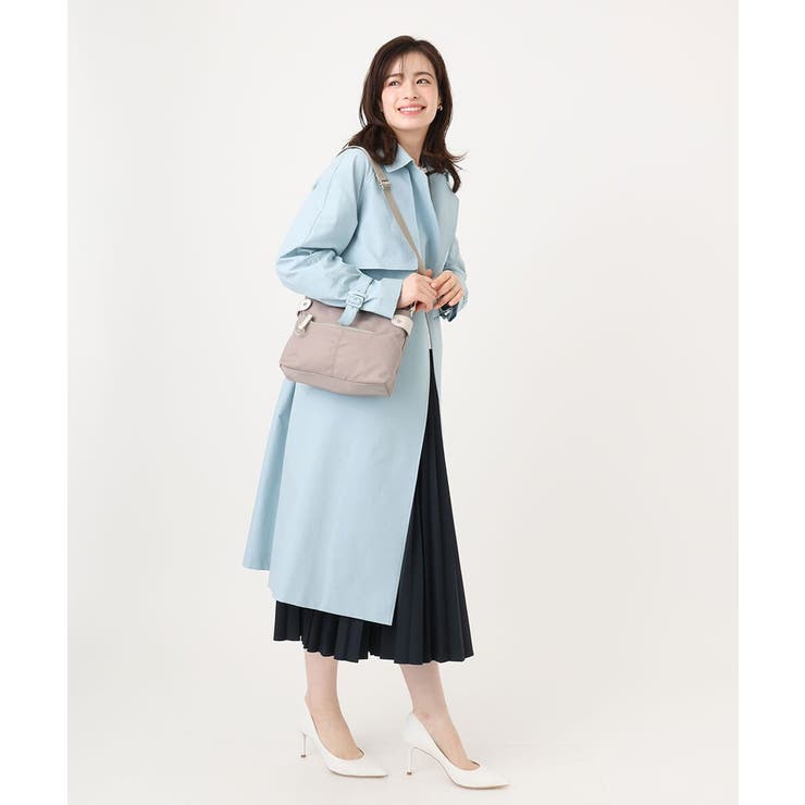 [撥水/軽量]アクセントレザーコンパクトショルダーバッグ | MK MICHEL KLEIN BAG | 詳細画像18 