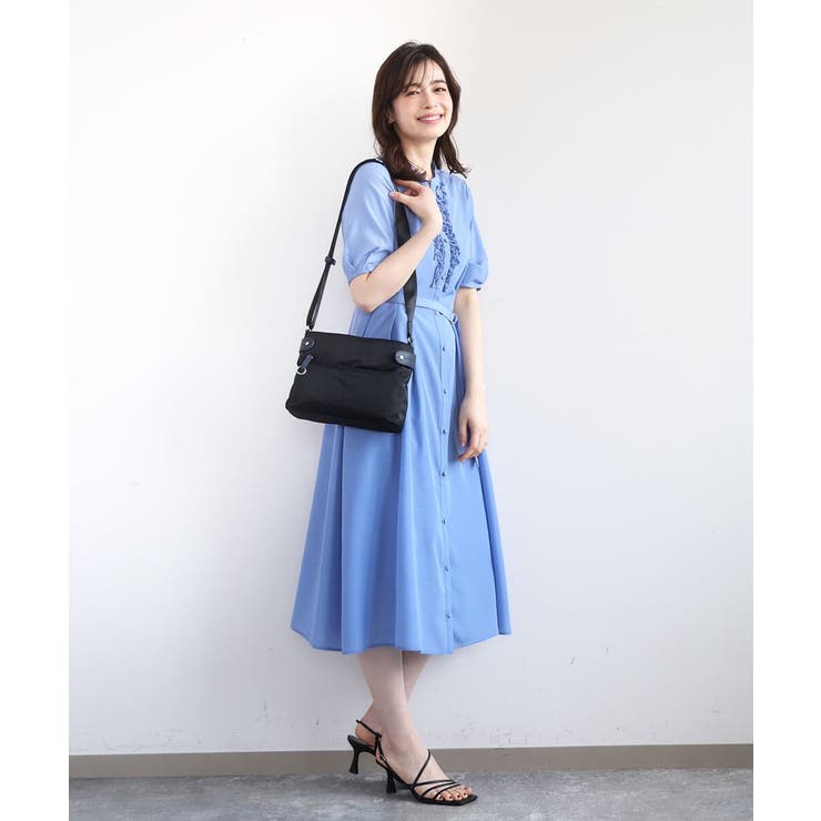 [撥水/軽量]アクセントレザーコンパクトショルダーバッグ | MK MICHEL KLEIN BAG | 詳細画像19 