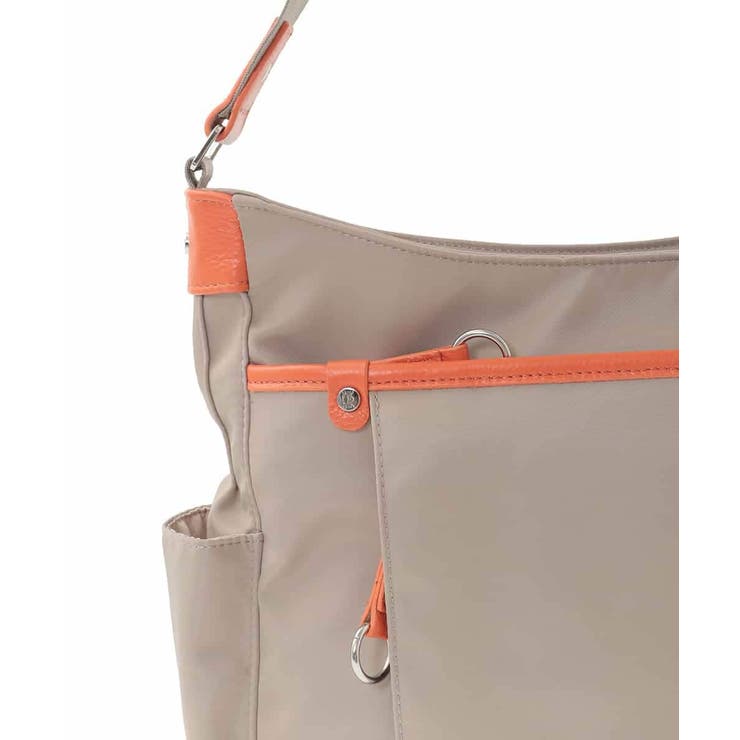 [撥水/軽量]アクセントレザーショルダーバッグ | MK MICHEL KLEIN BAG | 詳細画像12 