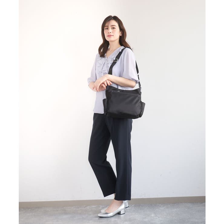 [撥水/軽量]アクセントレザーショルダーバッグ | MK MICHEL KLEIN BAG | 詳細画像24 