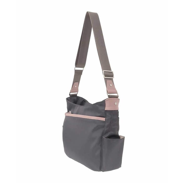 [撥水/軽量]アクセントレザーショルダーバッグ | MK MICHEL KLEIN BAG | 詳細画像3 