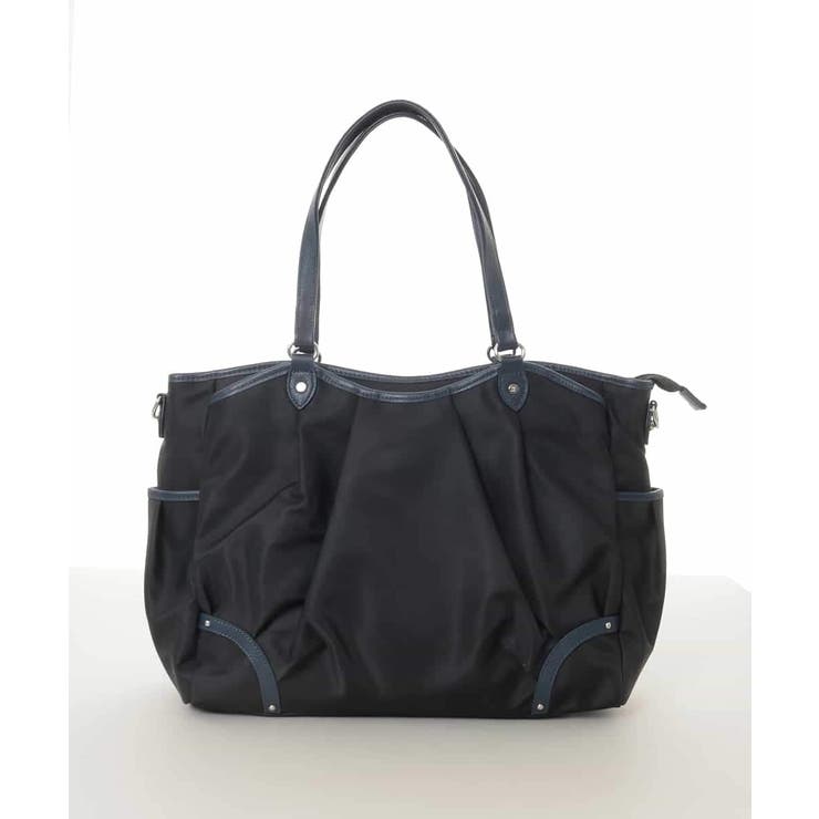 [2WAY/撥水/A4収納可]レザージョイントタックデザイントートバッグ | MK MICHEL KLEIN BAG | 詳細画像2 