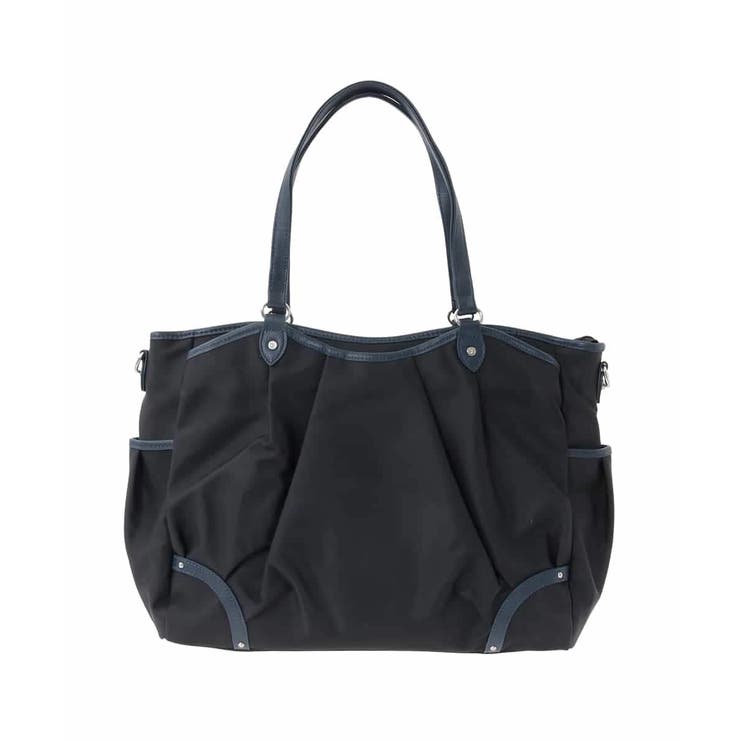 [2WAY/撥水/A4収納可]レザージョイントタックデザイントートバッグ | MK MICHEL KLEIN BAG | 詳細画像3 