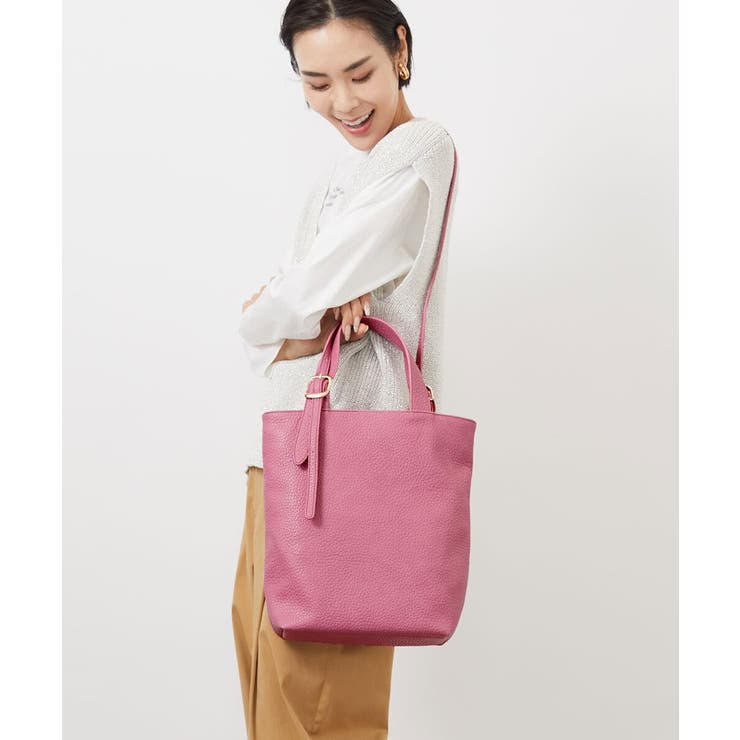 [2WAY]合成皮革バケットトートバッグ | MK MICHEL KLEIN BAG | 詳細画像18 