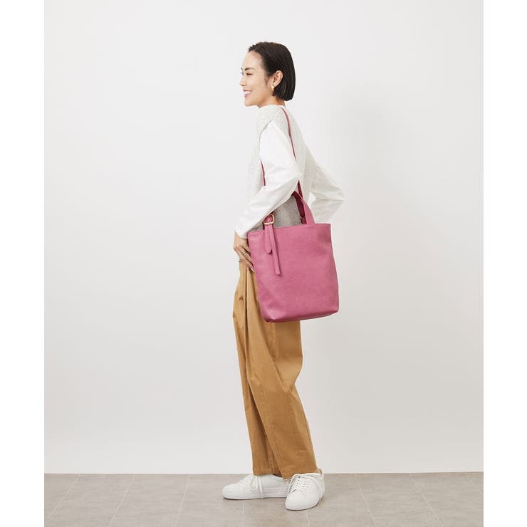 [2WAY]合成皮革バケットトートバッグ | MK MICHEL KLEIN BAG | 詳細画像19 