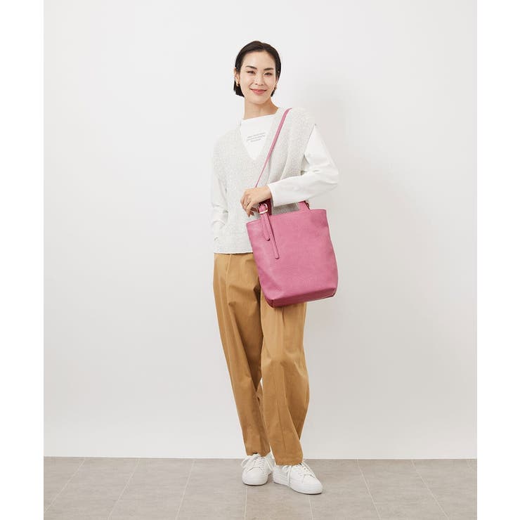[2WAY]合成皮革バケットトートバッグ | MK MICHEL KLEIN BAG | 詳細画像20 