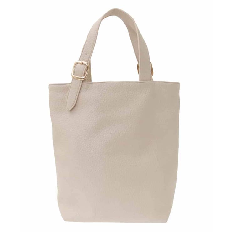 アイボリー | [2WAY]合成皮革バケットトートバッグ | MK MICHEL KLEIN BAG