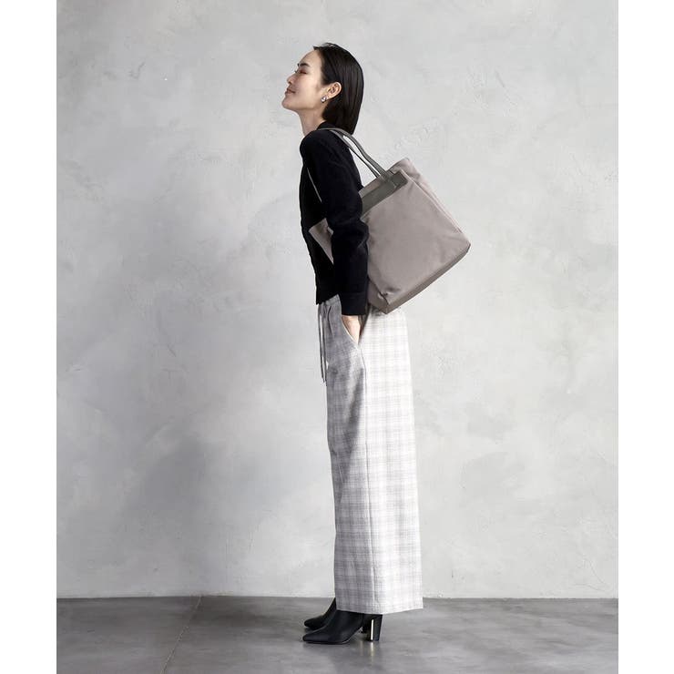 [A4収納可]異素材ジョイントスクエアトートバッグ | MK MICHEL KLEIN BAG | 詳細画像15 