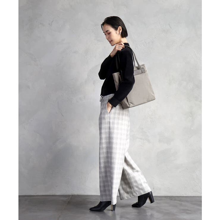 [A4収納可]異素材ジョイントスクエアトートバッグ | MK MICHEL KLEIN BAG | 詳細画像16 