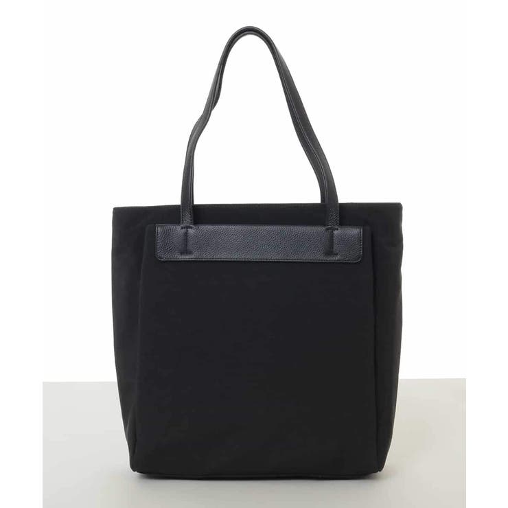 ブラック | [A4収納可]異素材ジョイントスクエアトートバッグ | MK MICHEL KLEIN BAG