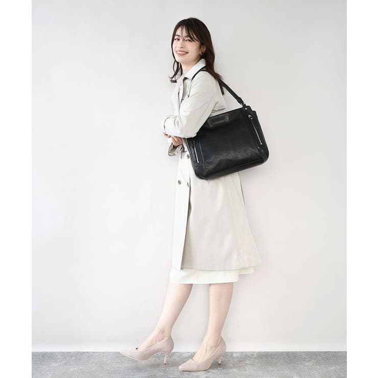 [2WAY/A4収納可]ジップデザインスクエアトートバッグ | MK MICHEL KLEIN BAG | 詳細画像17 