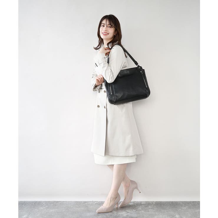 [2WAY/A4収納可]ジップデザインスクエアトートバッグ | MK MICHEL KLEIN BAG | 詳細画像18 