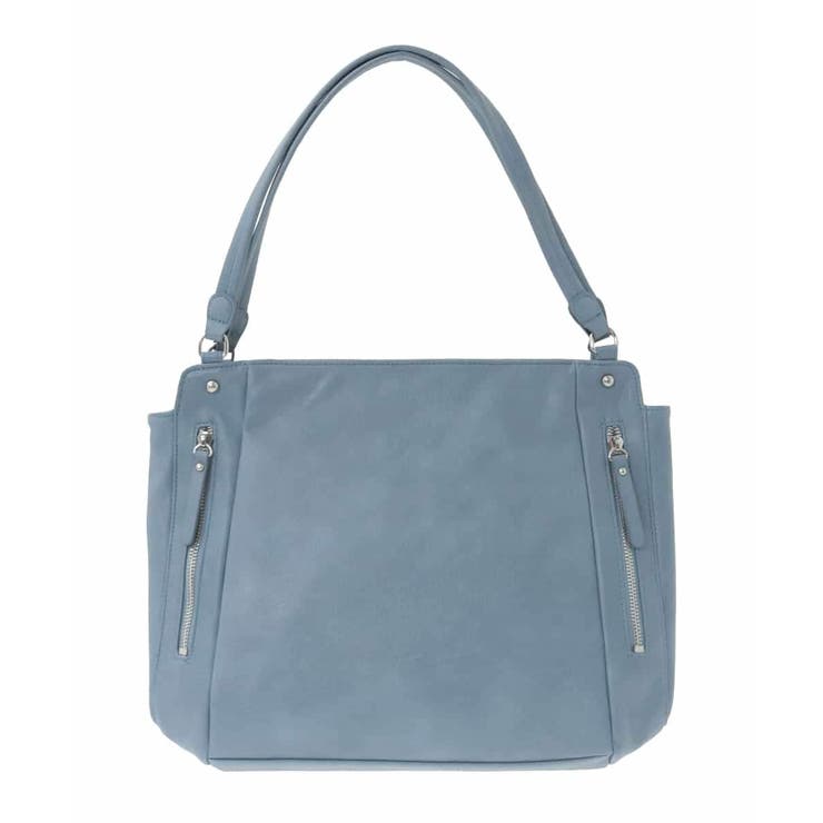 ライトブルー | [2WAY/A4収納可]ジップデザインスクエアトートバッグ | MK MICHEL KLEIN BAG