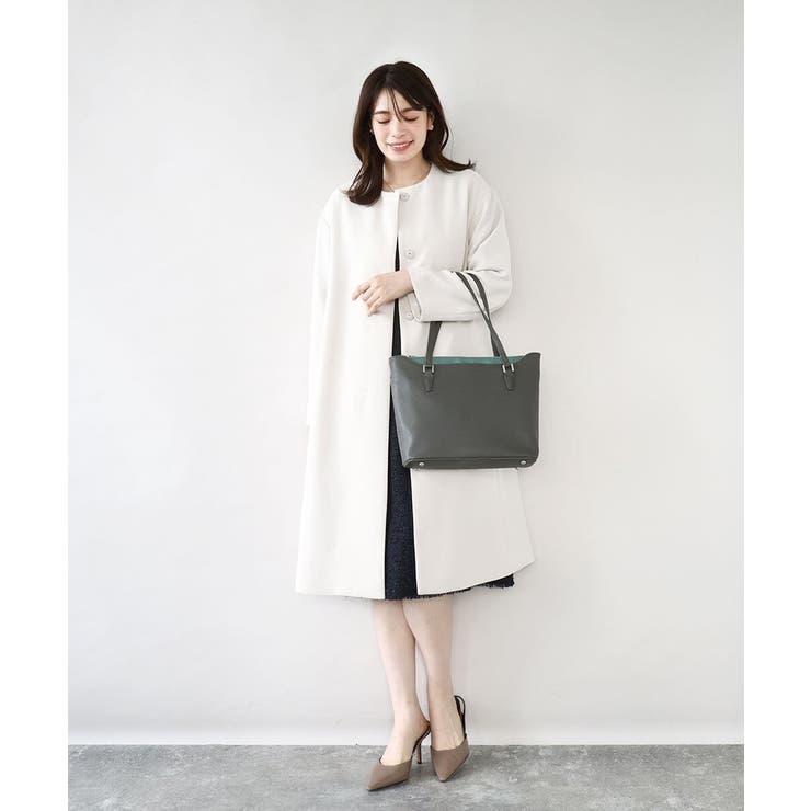 [2WAY]合成皮革切り替えデザイントートバッグ | MK MICHEL KLEIN BAG | 詳細画像17 