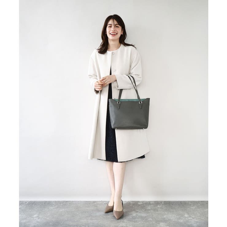 [2WAY]合成皮革切り替えデザイントートバッグ | MK MICHEL KLEIN BAG | 詳細画像18 