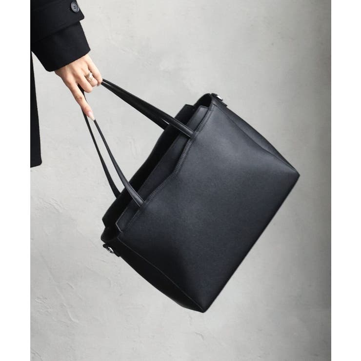 ブラック | [2WAY/A4収納]5層構造マイクロファイバートートバッグ | MK MICHEL KLEIN BAG