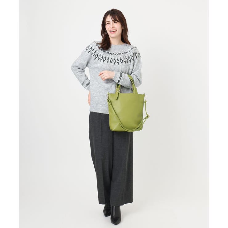 [2WAY]合成皮革バケットデザイントートバッグ | MK MICHEL KLEIN BAG | 詳細画像6 