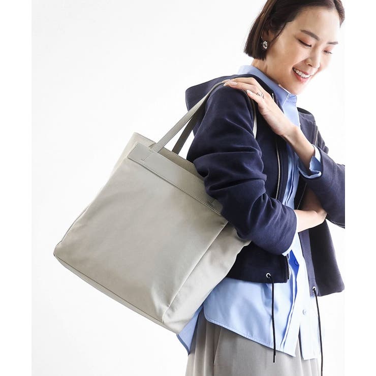[A4収納可]異素材ジョイントスクエアトートバッグ | MK MICHEL KLEIN BAG | 詳細画像16 