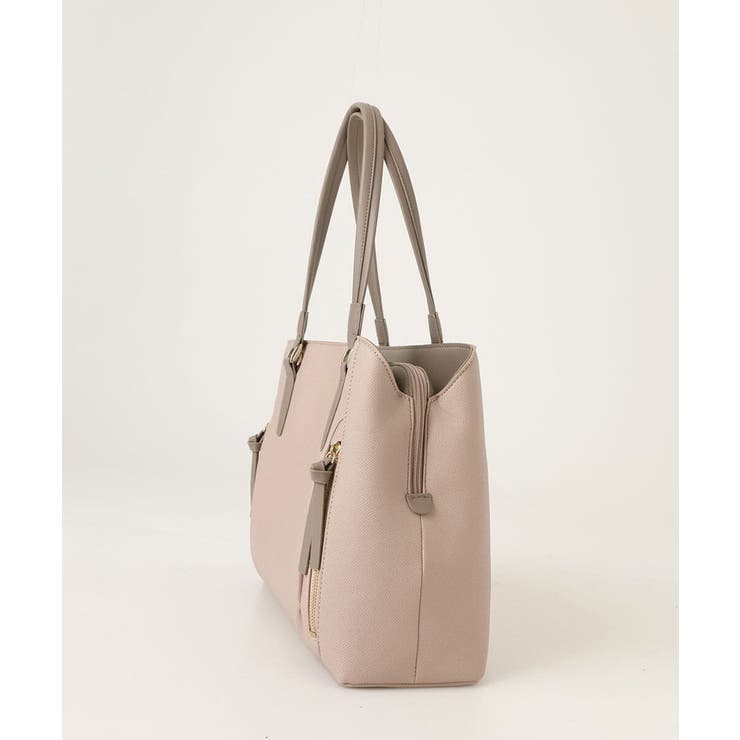 [A4収納可/2WAY]サイドジップデザイントートバッグ | MK MICHEL KLEIN BAG | 詳細画像3 