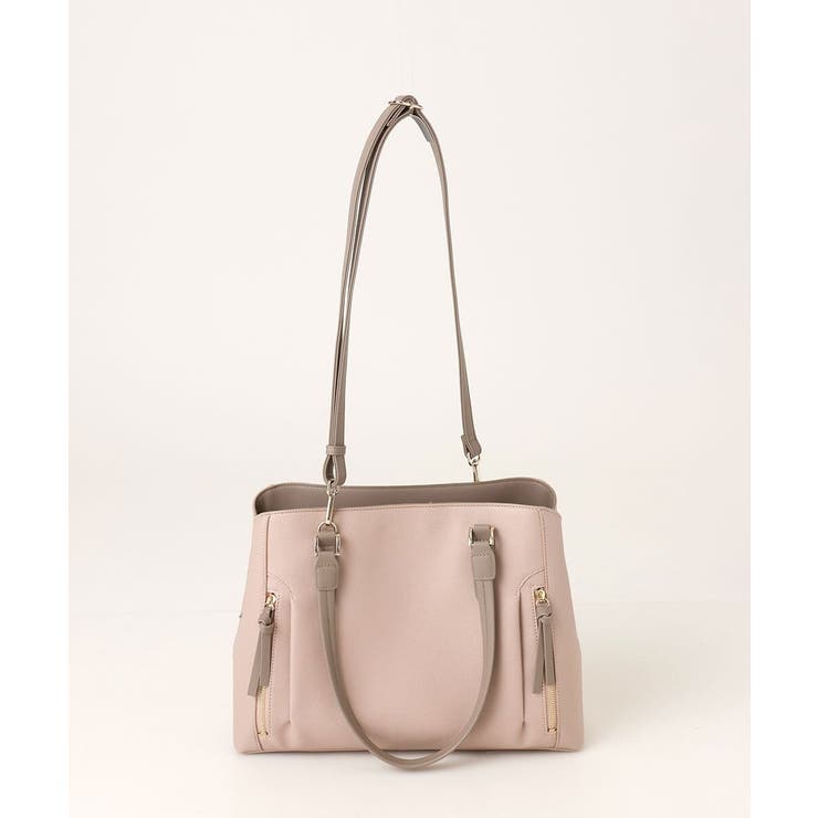 [A4収納可/2WAY]サイドジップデザイントートバッグ | MK MICHEL KLEIN BAG | 詳細画像5 