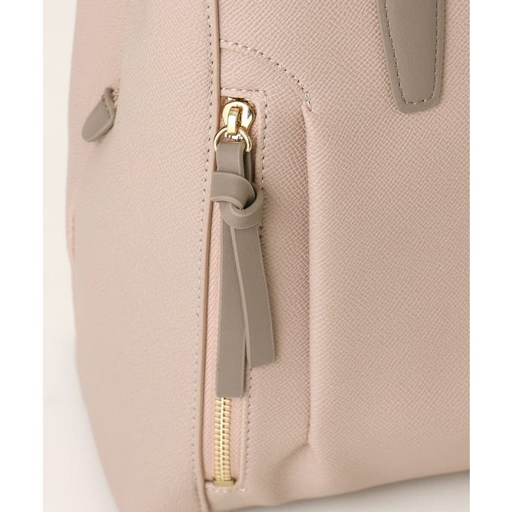 [A4収納可/2WAY]サイドジップデザイントートバッグ | MK MICHEL KLEIN BAG | 詳細画像6 