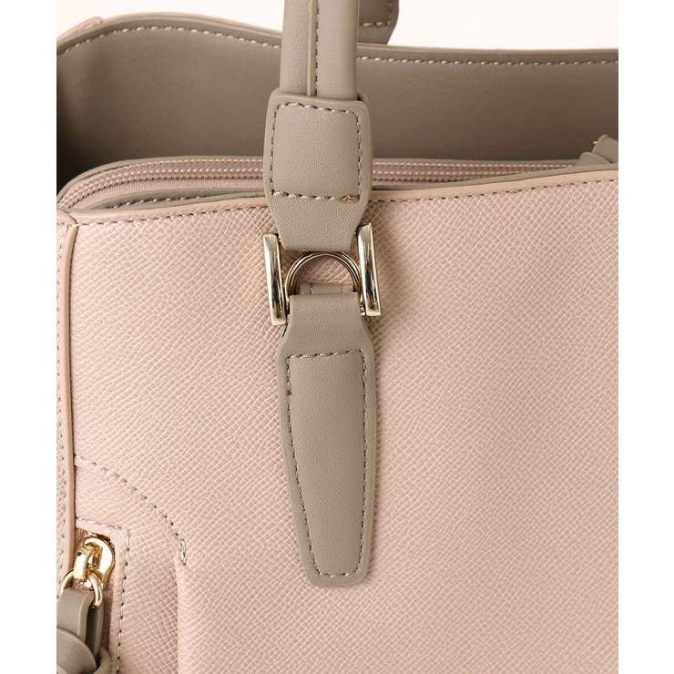 [A4収納可/2WAY]サイドジップデザイントートバッグ | MK MICHEL KLEIN BAG | 詳細画像7 