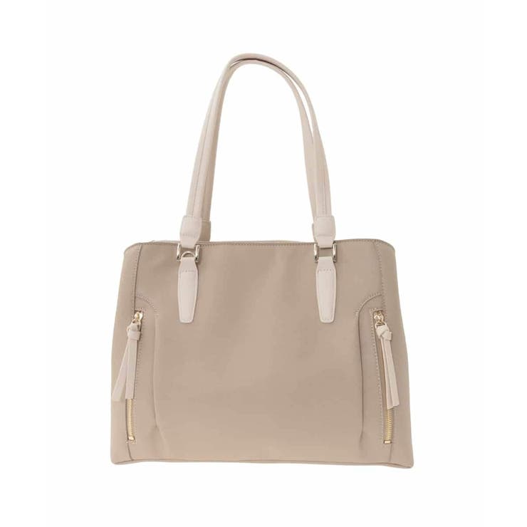 ベージュ | [A4収納可/2WAY]サイドジップデザイントートバッグ | MK MICHEL KLEIN BAG