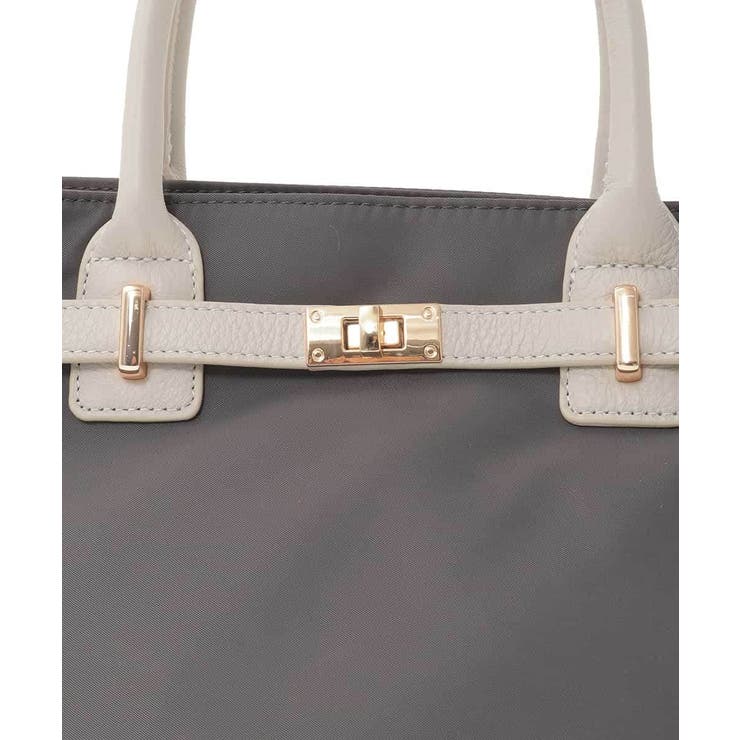 [2WAY/撥水加工]異素材ベルトデザインスクエアバッグ | MK MICHEL KLEIN BAG | 詳細画像14 