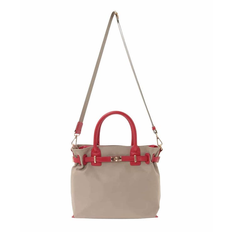 [2WAY/撥水加工]異素材ベルトデザインスクエアバッグ | MK MICHEL KLEIN BAG | 詳細画像6 