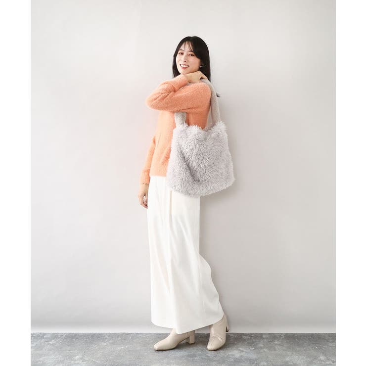 [2WAY]ファーショルダースクエアデザインバッグ | MK MICHEL KLEIN BAG | 詳細画像16 