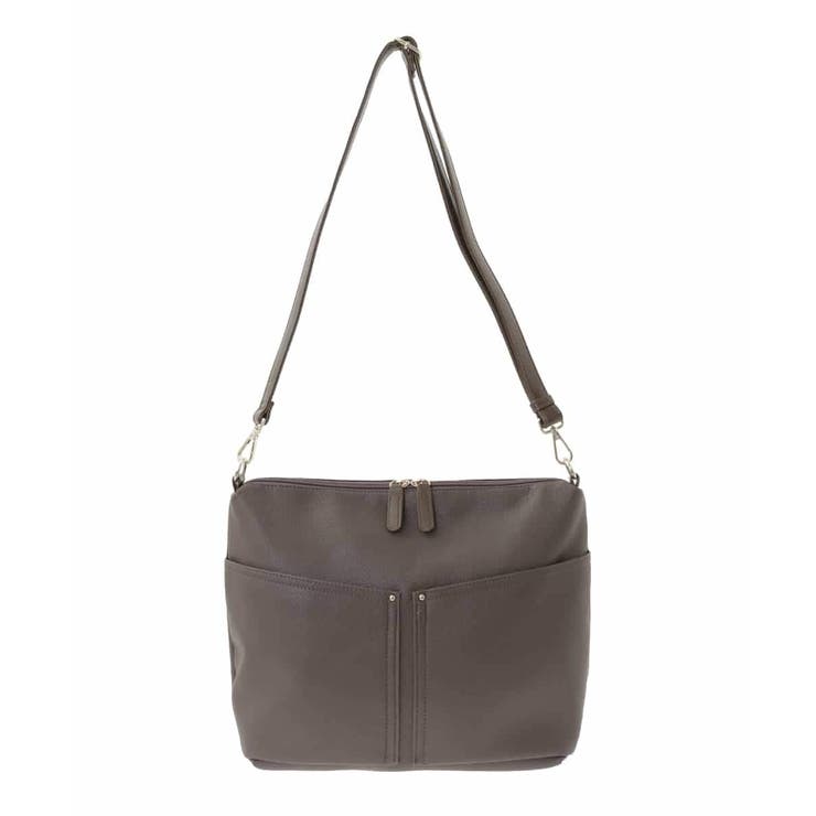 [2WAY]合成皮革ダブルポケットスクエアバッグ | MK MICHEL KLEIN BAG | 詳細画像11 