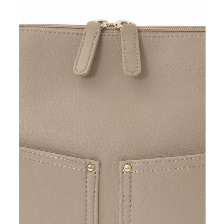 [2WAY]合成皮革ダブルポケットスクエアバッグ | MK MICHEL KLEIN BAG | 詳細画像16 