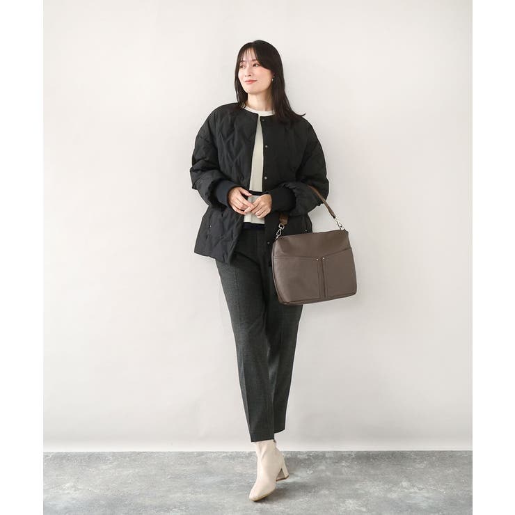 [2WAY]合成皮革ダブルポケットスクエアバッグ | MK MICHEL KLEIN BAG | 詳細画像18 