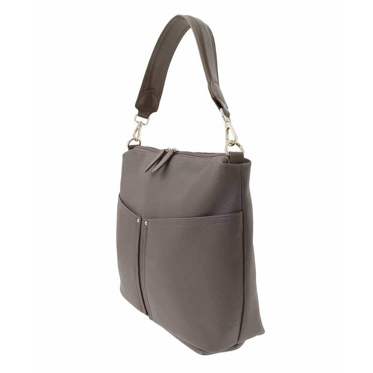 [2WAY]合成皮革ダブルポケットスクエアバッグ | MK MICHEL KLEIN BAG | 詳細画像4 