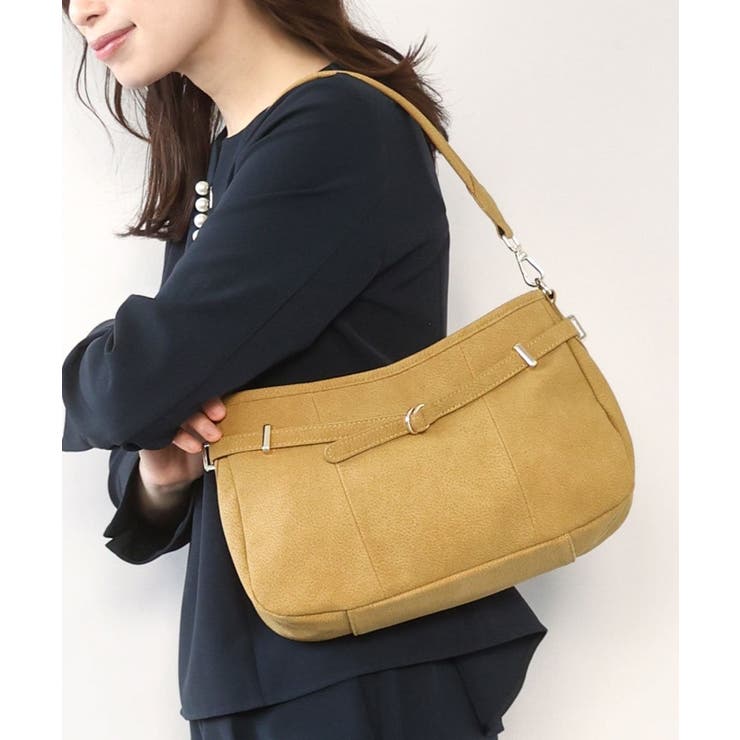 マスタード | [2WAY]ベルトデザインワンハンドルバッグ | MK MICHEL KLEIN BAG