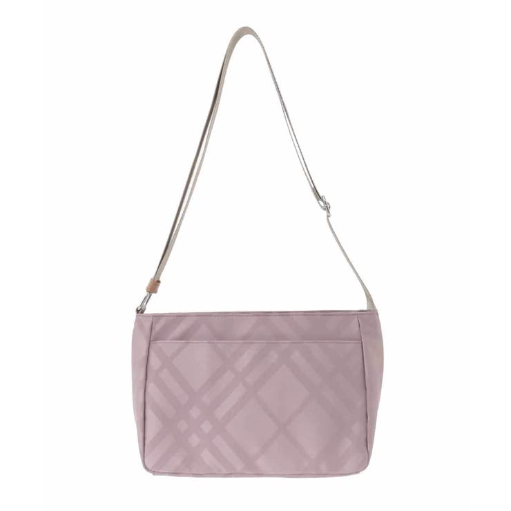 ピンク | チェック柄コンパクトショルダーバッグ | MK MICHEL KLEIN BAG