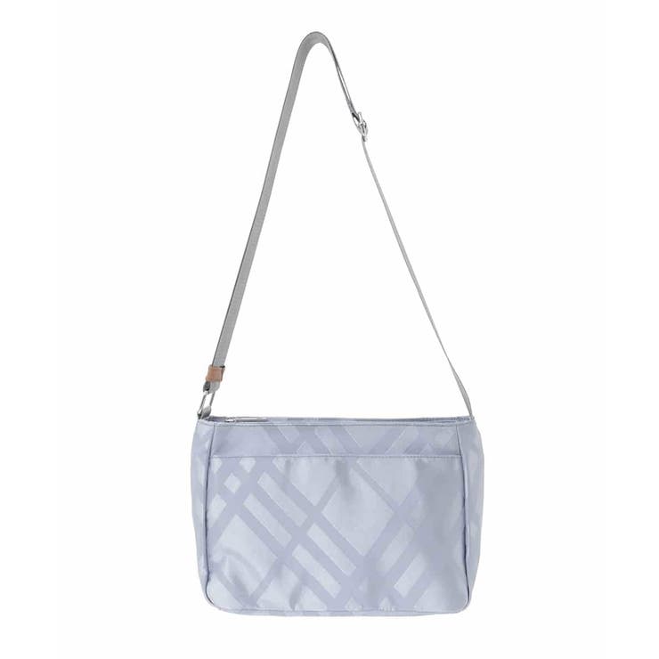 ライトブルー | チェック柄コンパクトショルダーバッグ | MK MICHEL KLEIN BAG