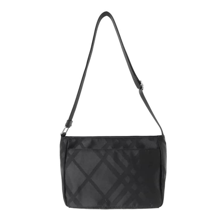 ブラック | チェック柄コンパクトショルダーバッグ | MK MICHEL KLEIN BAG