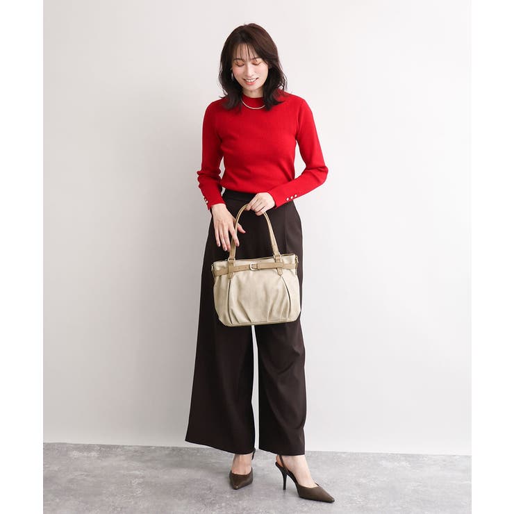 [2WAY]フロントベルトタックデザイントートバッグ | MK MICHEL KLEIN BAG | 詳細画像18 