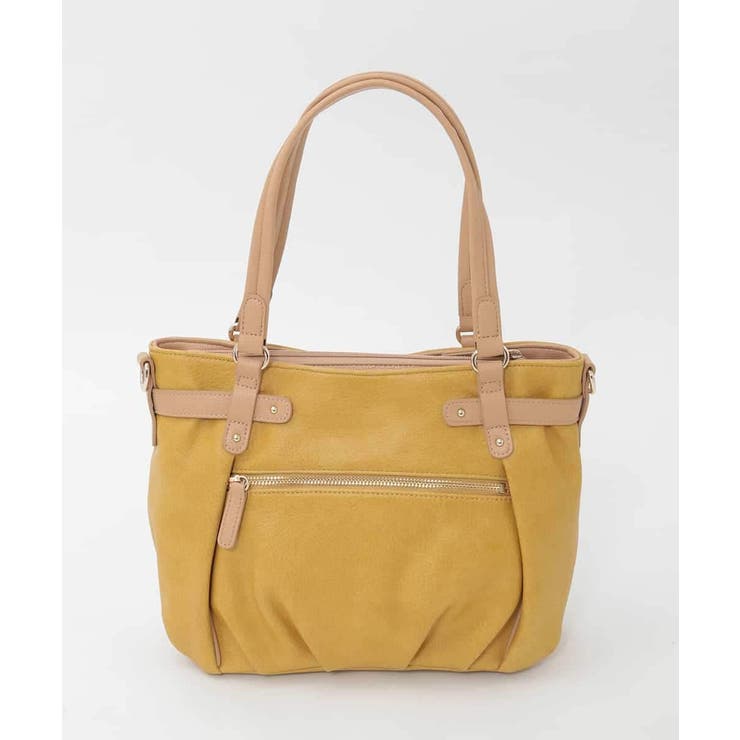 [2WAY]フロントベルトタックデザイントートバッグ | MK MICHEL KLEIN BAG | 詳細画像3 